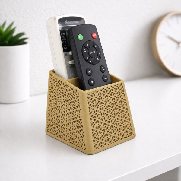 dual remote stand beige