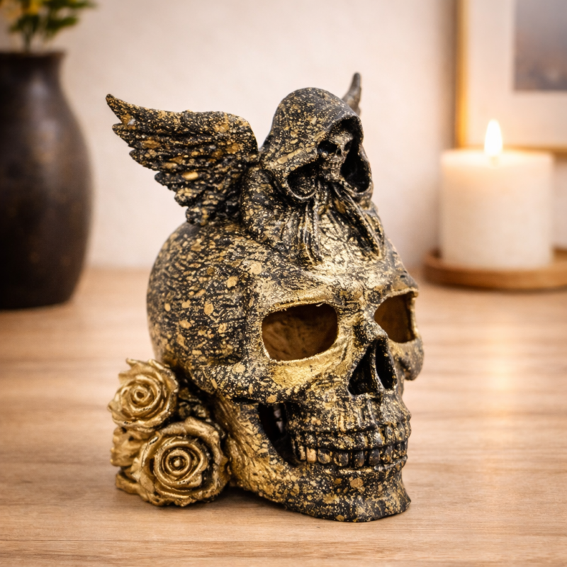 angel rose skull
