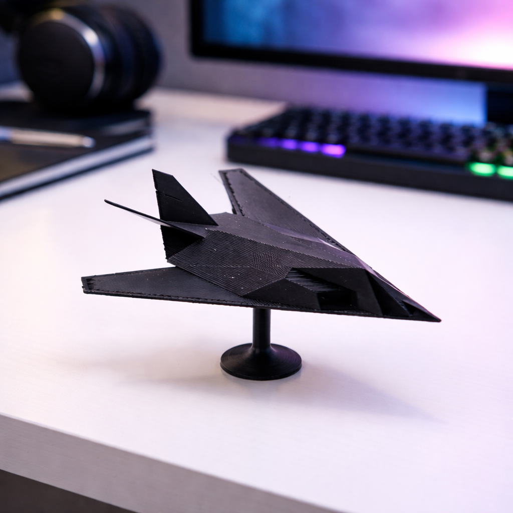 f 117 nighthawk stealth aircraft model – military aviation desk decor