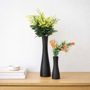 modern minimalist vase set of 2 – premium 300mm tall & small combo