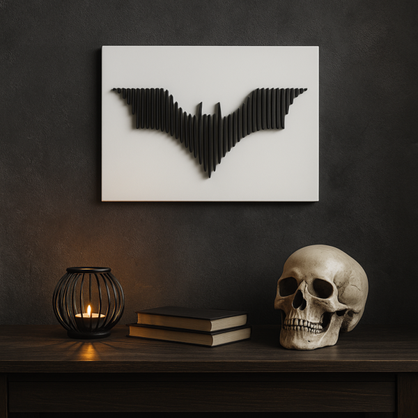 bat inspired layered wall sculpture | 3d modern geometric wall art
