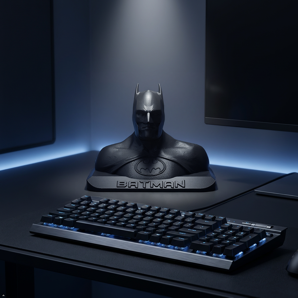 superhero bust sculpture – modern desk & shelf decor