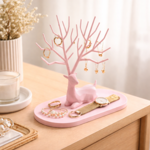 deer antler jewelry organizer stand – decorative vanity tray