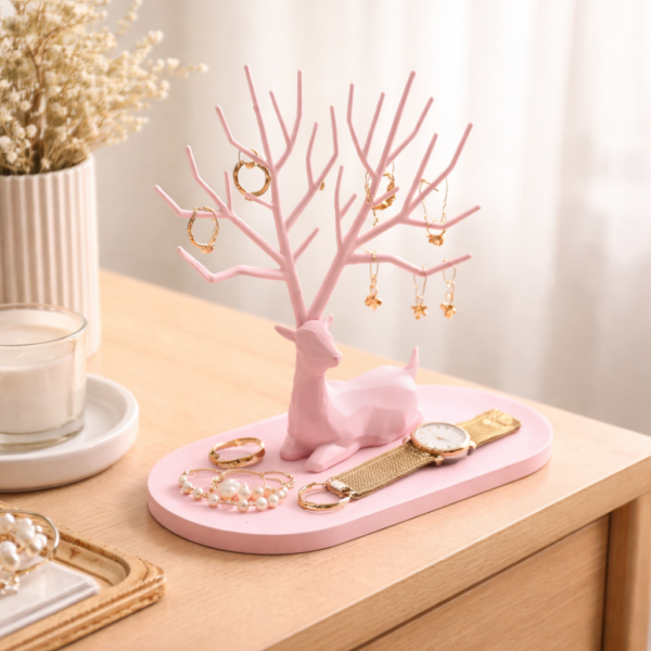 deer antler jewelry organizer stand – decorative vanity tray