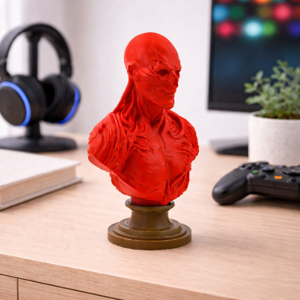 red demon lord bust (15cm) – gothic horror creature sculpture